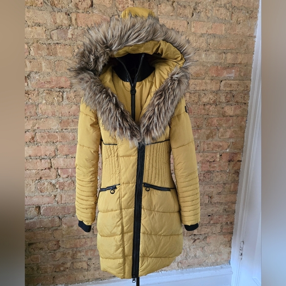 ☃️ Noize Gigi Mid Length Parka - Saffron Yellow - Picture 8 of 11